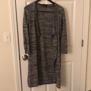 Gray black cardigan